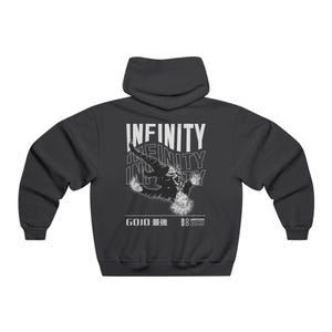 Felpa con cappuccio Gojo Satoru Infinity / Felpa Jujutsu Kaisen / Felpa con cappuccio Anime / Abbigliamento per fan anime