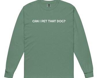 Garment-dyed heavyweight long-sleeve shirt