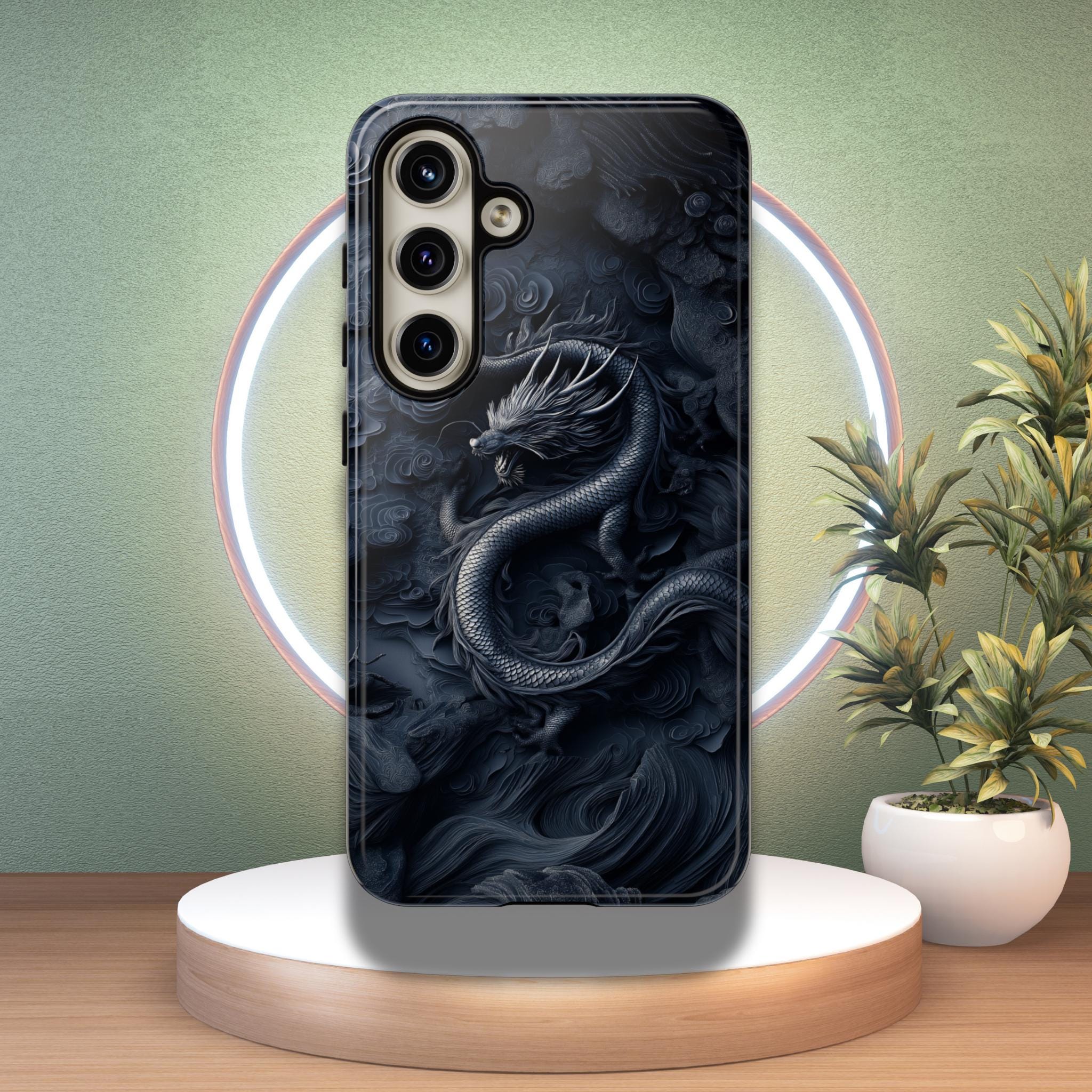 Dragon Phone Case, 3D Japanese Aesthetic Phone Cover for iPhone 16 15