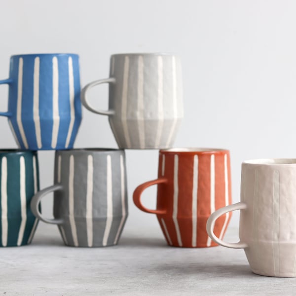 Pinstripe Mug - Ready to Ship