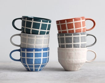 Matte Grid Mug - Ready to Ship