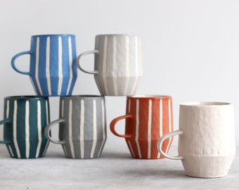 Pinstripe Mug - Ready to Ship