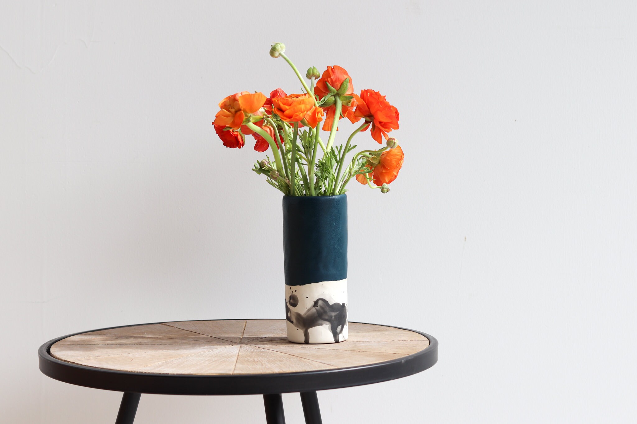 Vase à Éclaboussures Pincées - Deep Ocean