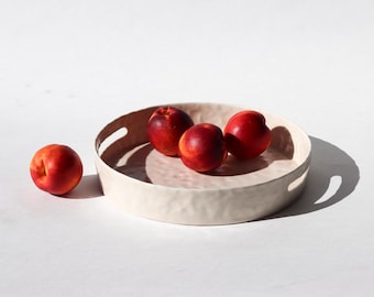 Pinched Serving Tray with Handles - Summer Sweet