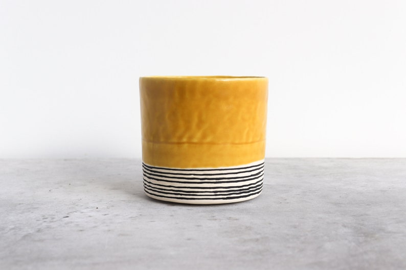 Pinched Planter with Stripes Daybreak Ready to Ship image 3