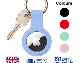 AirTag Case for Apple Air Tag Cover, Silicone Keyring holder Pet Air Tag UK