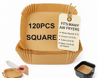 Air Fryer Paper Liners (120 PCS) - Non-Stick Baking Parchment