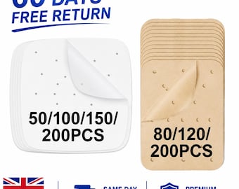 50-200 PCS Magla Air Fryer Parchment Baking Paper, Disposable Non Stick Liners
