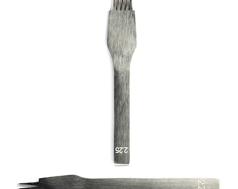 SILMEN French Style Leathercraft Pricking Iron Stitching Chisel Set for Hand Sewing, Belt Making