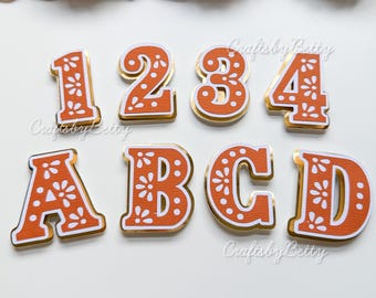 Talavera Alphabet and Numbers SVG Bundle: Mexican inspired alphabet (Digital Files)