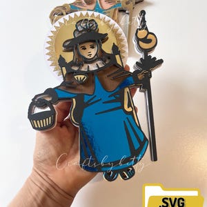 Santo Niño de Atocha SVG / Catholic SVG / Virgen María Archivo de corte / Cricut svg / Risen I Nino Jesus archivo digital