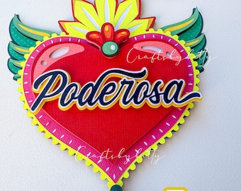 Milagritos SVG: Mexican Sacred Heart Digital Files (SVG, .STUDIO)