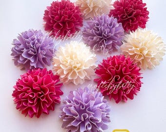 Carnation Flower Template SVG: Paper Flower Shadowbox (Digital Download)