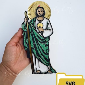 San Judas Tadeo svg,Christ Clipart,Lord Cut file,Catholic SVG,Savior Cut File,San Judas SVG,Saints,Saint SVG, Cricut svg, silhouette cameo