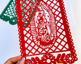 Virgen de Guadalupe Papel Picado SVG: Cricut Silhouette File (Digital Download)