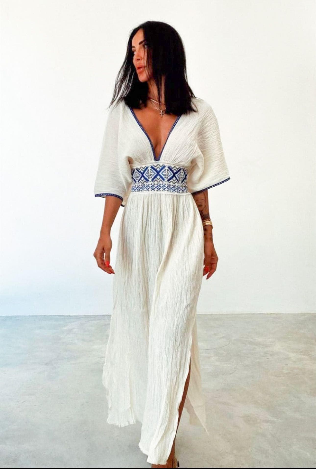 Cream Grecian Dress - Etsy Cream Grecian Dress - Etsy
