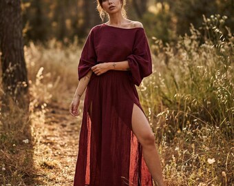 Boho Skirt & Top Set: Ethnic Hippie Outfit, Summer Festival Wear