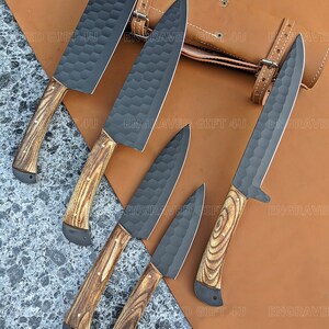 Handmade Knives Set, Kitchen Knives Set, Cutlery Knives Set, Personalized Knives Set, Engraved Knives, Gifting Knives Set, Customized Knives, Gift For Him, Men's Gifts, Christmas Gift, Thanksgiving Gifts, Wedding Gifts, Groomsmen Gift,Kitchen Dinning