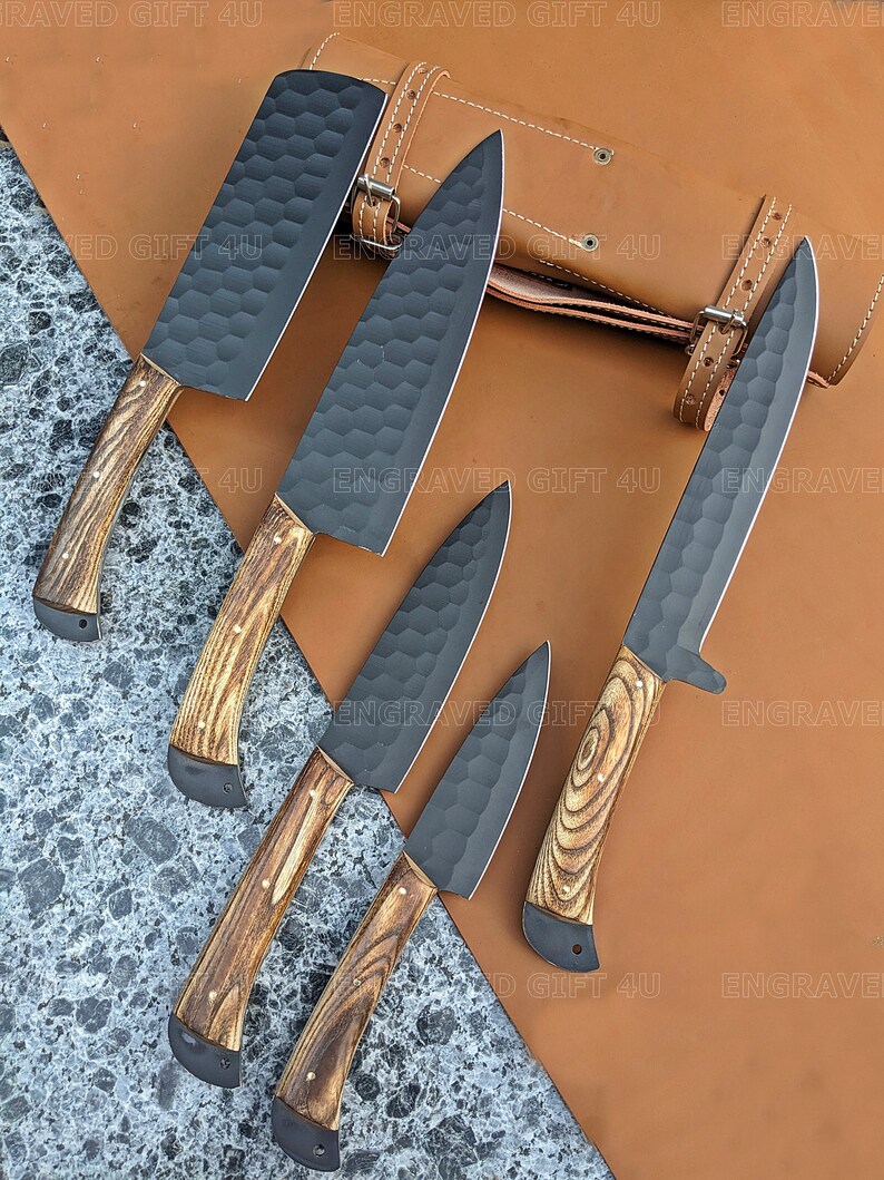 Handmade Knives Set, Kitchen Knives Set, Cutlery Knives Set, Personalized Knives Set, Engraved Knives, Gifting Knives Set, Customized Knives, Gift For Him, Men's Gifts, Christmas Gift, Thanksgiving Gifts, Wedding Gifts, Groomsmen Gift,Kitchen Dinning