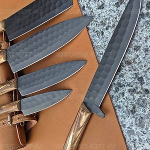 Handmade Knives Set, Kitchen Knives Set, Cutlery Knives Set, Personalized Knives Set, Engraved Knives, Gifting Knives Set, Customized Knives, Gift For Him, Men's Gifts, Christmas Gift, Thanksgiving Gifts, Wedding Gifts, Groomsmen Gift,Kitchen Dinning