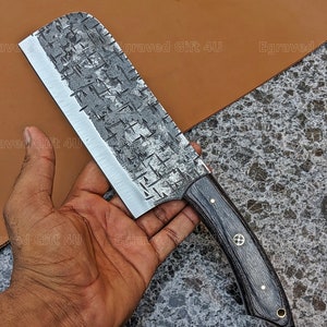 1095 High Carbon Steel Cleaver Meat Chopper Butcher Knife Handmade Cleaver Engagement Gift Wedding Gifts  Thanksgiving Gifts