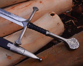 Handmade Forged Steel Andriul Sword: Fantasy Medieval Replica