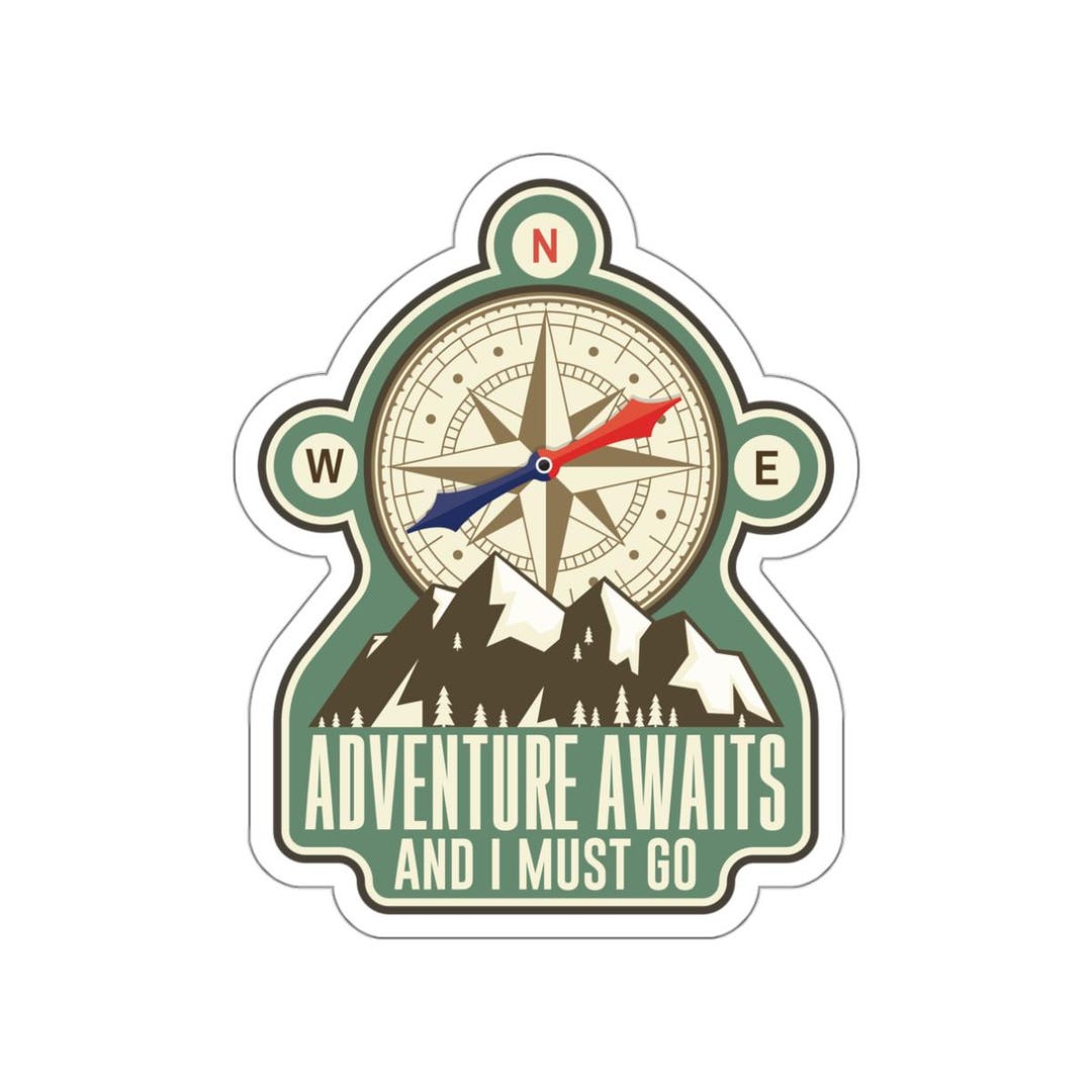 Adventure Awaits - Premium Die-cut Sticker - Etsy