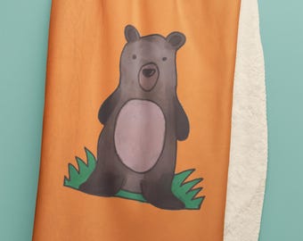 Bear Aware - Manta de vellón Sherpa