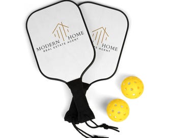 Custom Logo Pickleball Kit, Customized Pickleball Set, Corporate Logo Pickleball, Corporate Gift, Personalized Pickleball, Custom Pickleball