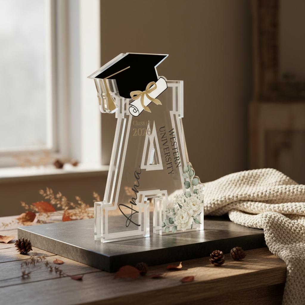 Personalization Stand Personalized Graduation Acrylic Stand | Custom Name, Class of 2026 ...