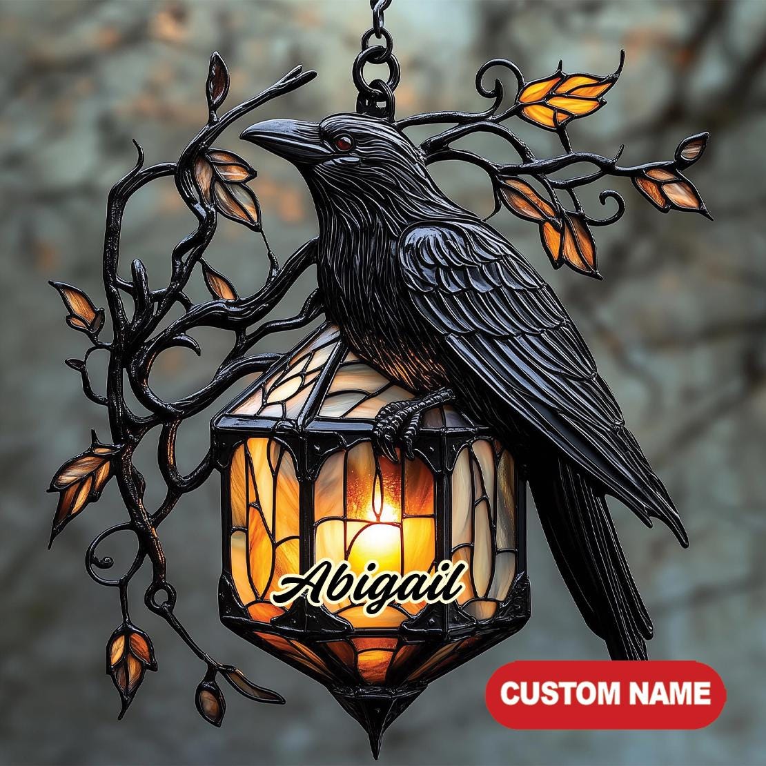 テリトリータスク　ワタリガラスランタンポールRAVEN LIGHT POLE Outdoor Porch Light Raven - Etsy