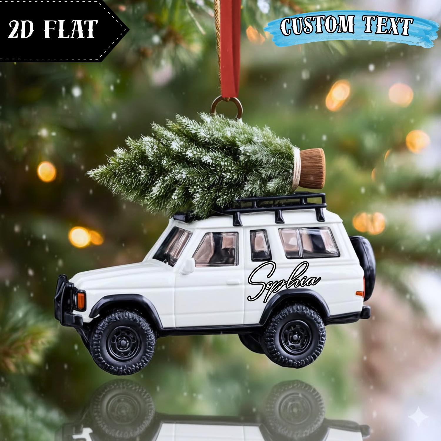 Adorno Albero Di Natale Land Rover Defender 90 – Diecast 1:32 Matchbox