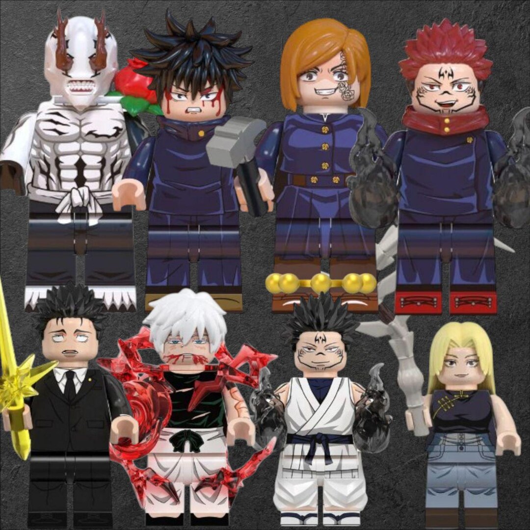 Dwd Building Jujutsu Kaisen Anime Custom Art Building Minifigures Moc Brick Clamp ...