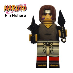Rin Nohara Naruto Anime Custom Art Building Minifigures MOC Brick Clamp Building Block Figure Build