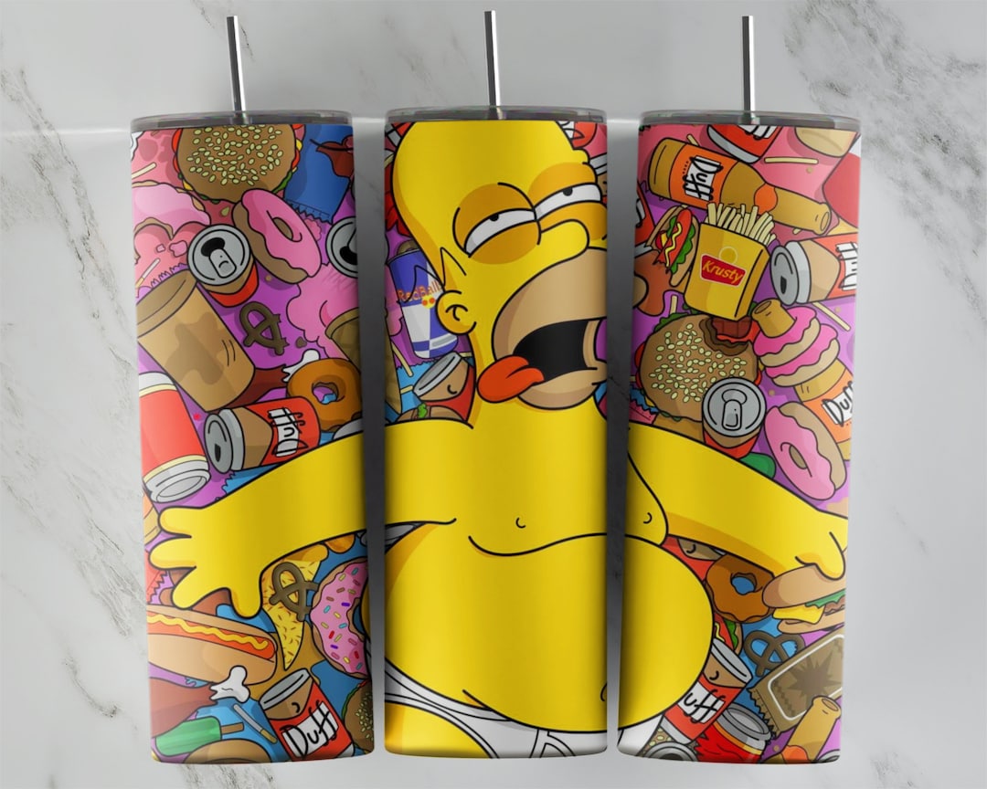 Simpsons Tumbler Design, Simpsons, Simpsons Sublimation, 20oz Skinny ...