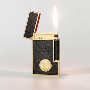Luxury Gas Lighter | Gold Lighter |  Flame Lighter | Brass Lighters | Classic Lighter | Gift for Men.