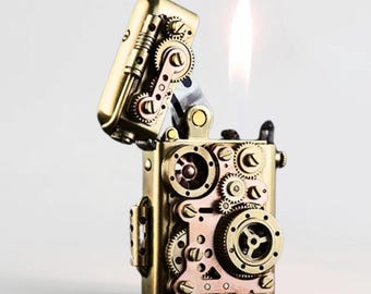 Vintage Kerosene Lighter | Luxury Kerosene Lighter | Brass Lighters | Classic Lighter | Gift for Men.
