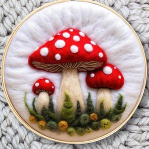DIY Kit Needle Felting for Beginners Craft Kits for Adults. Easter Present Embroidery Punch Needle. DIY Starter Kit - Gift for Crafters Mom
