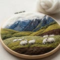 Sheep Needle Felting Kit – Beginner Wool Painting Set, DIY Craft Kit for Adults with Instructions (7.87" / 20cm) product logo