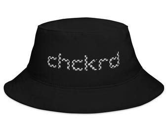 Racing Hat by chckrd - Bucket Head by Chckrd - 100% Cotton Twill Bucket Hat, Motorsports Style
