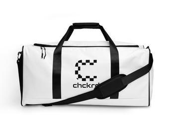 Racing Duffle Bag - The Track Bag by chckrd - Spacious Duffle Bag for Racers, Travel, and Gym