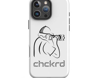 Racing Phone Case - Race Photog - chckrd Race Art Collection, Dual-Layer Protection for Motorsports Photographers Tough Case for iPhone®