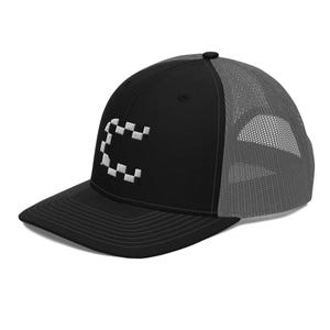 Racing Hat by chckrd - The P1 - Embroidered Trucker Cap, Adjustable Snapback Motorsports Hat