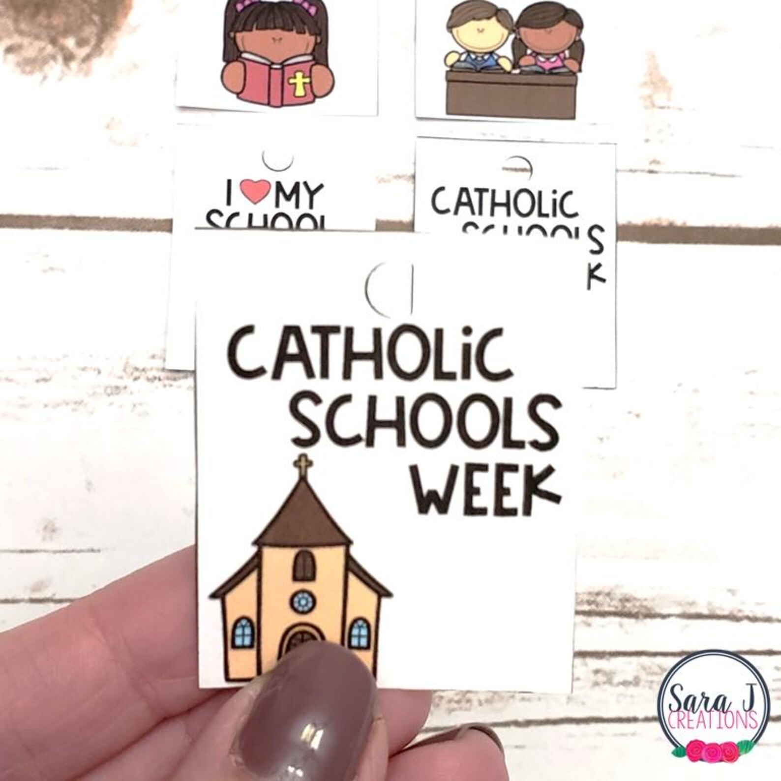 Catholic Schools Week Bundle - Craft, Bulletin Board, Bingo Games ...