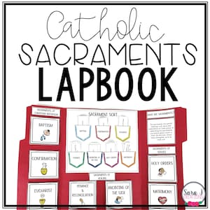 Catholic sacrament activity lapbook, Seven sacraments for kids Catholic version, Sacrament kids symbols, sacraments activity sheet