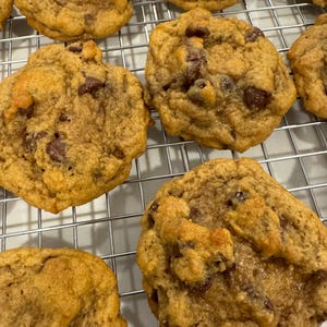 Sourdough chocolate chip cookies