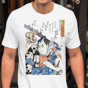 Kuniyoshi  (Nozarashi Gosuke)「 野晒悟助」t-shirt by Utagawa kuniyoshi/歌川国芳/Japanese art shirt/Ukiyo-e/masterpiece/Unisex