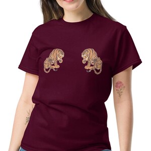 Jakuchū Tiger「虎図」T-Shirt Gildan 5000 Ito Jakuchū/Japanese art shirt/Ukiyo-e/Japan/Unisex