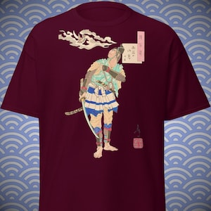 Yoshitoshi T-Shirt「月百姿」「雨後の山月 時致」Gildan 5000 by Tsukioka Yoshitoshi /Japanese art shirt/Ukiyo-e/Japan/Unisex