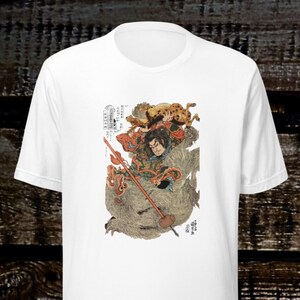 Kuniyoshi T-shirt (Tettekisen Barin)【鉄笛仙馬麟】by Utagawa Kuniyoshi/Japanese art shirt/Ukiyoe/masterpiece/Unisex